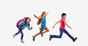 photo of kids being active