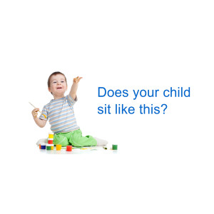 does your child sit like this with their legs splayed?